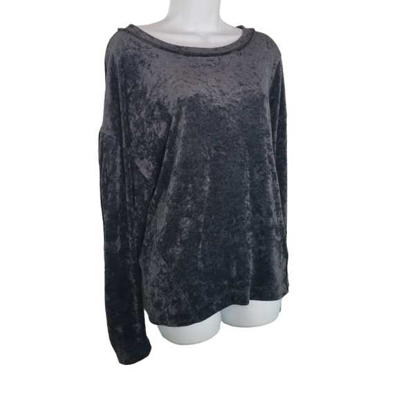 We the free people nora jane crushed velvet sweatshirt - Picture 5 of 13